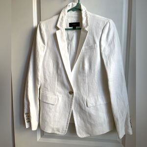 J.Crew Size 4 Regent Blazer White Linen
